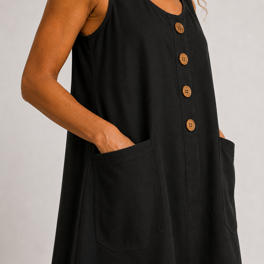 Clara™ | Cotton Linen Summer Dress