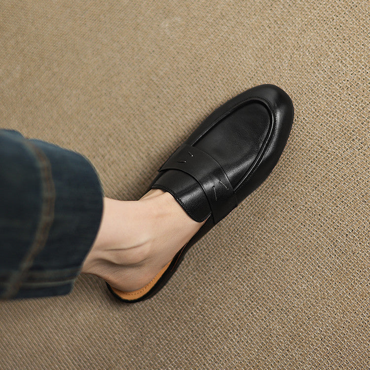 Serin Genuine Leather Mules