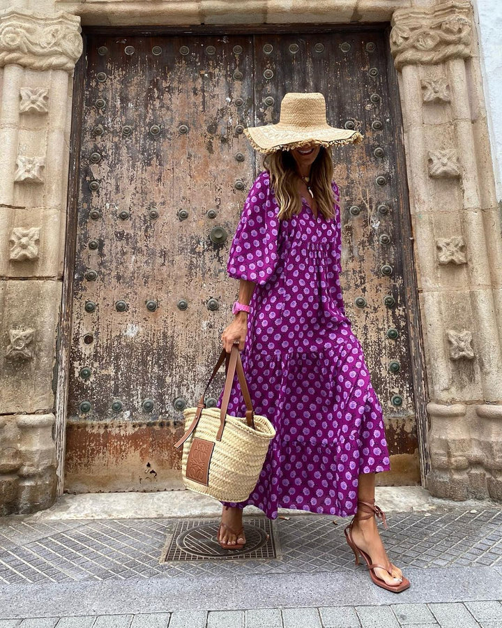 Fiona™ | Eclectic Boho Maximalist Dress